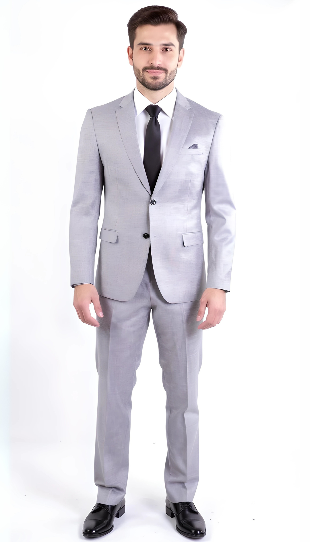 The Nelson, Slate Grey Refined Slim Suit