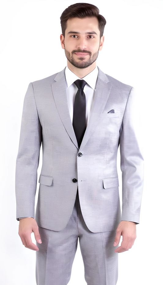 The Nelson, Slate Grey Refined Slim Suit