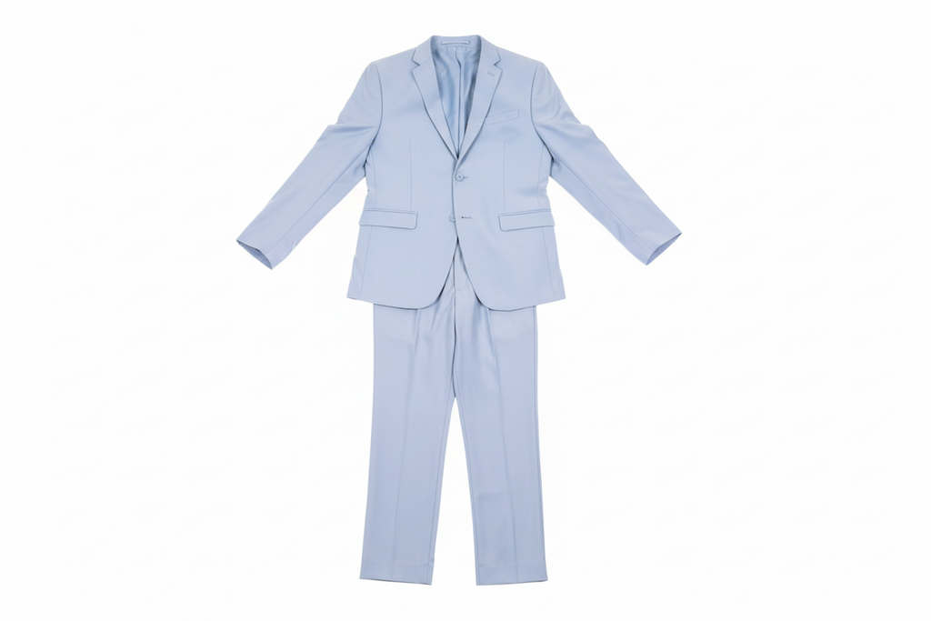 The Oslo, Cerulean Blue Slim Silhouette Suit