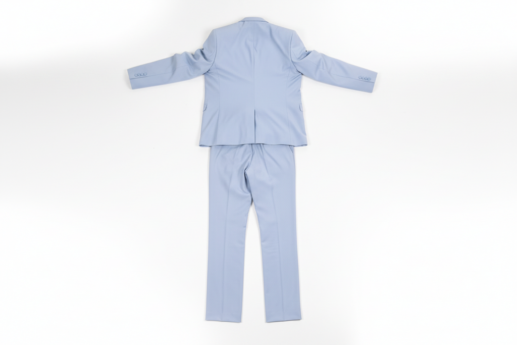 The Oslo, Cerulean Blue Slim Silhouette Suit