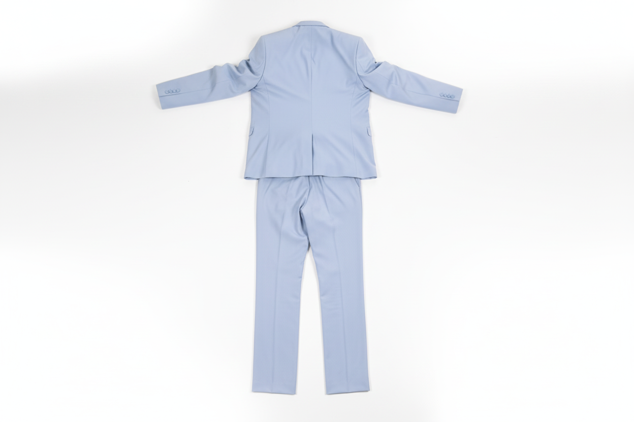 The Oslo, Cerulean Blue Slim Silhouette Suit