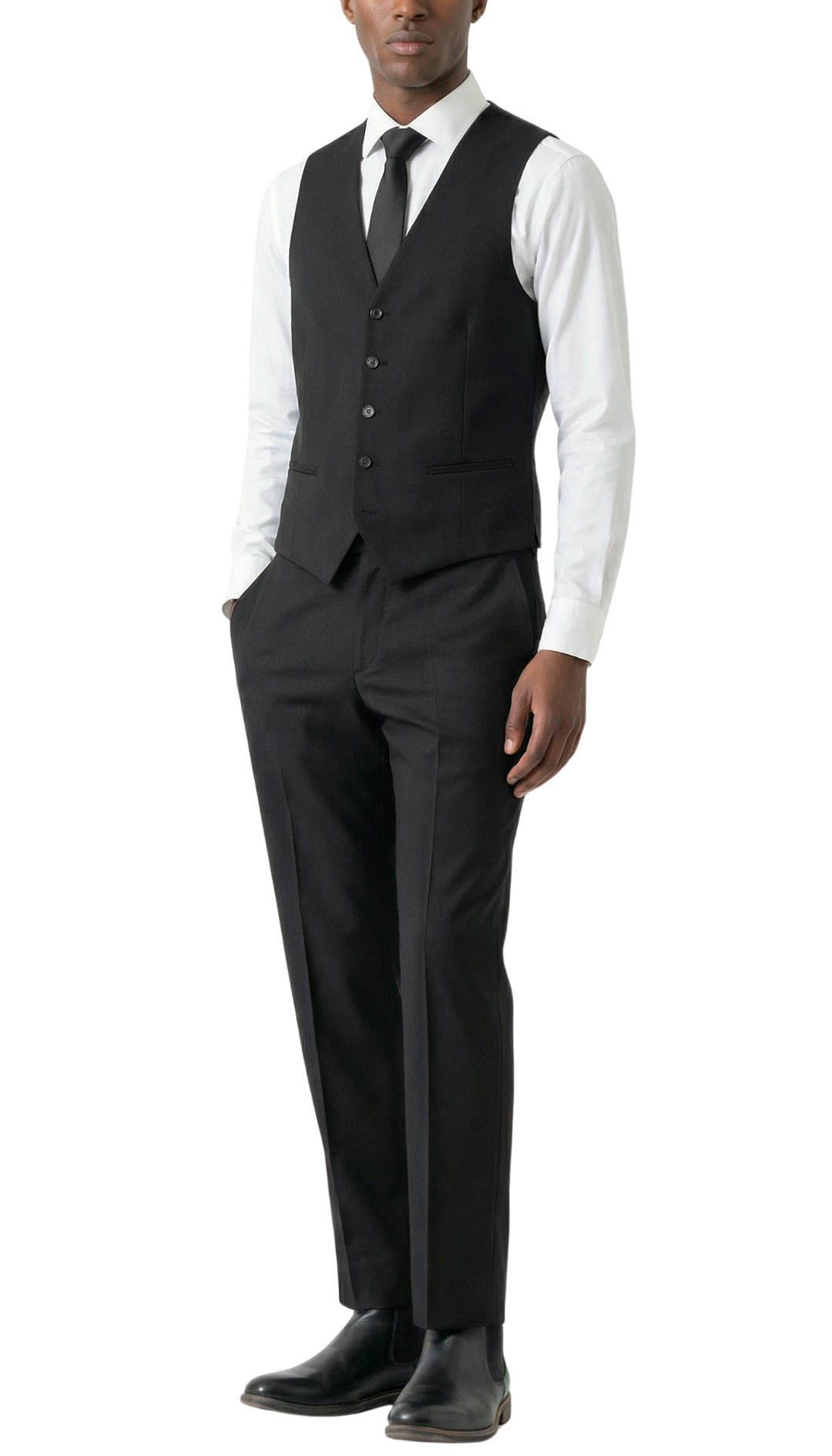 The Jax, Obsidian Three-Piece Tailored Suit