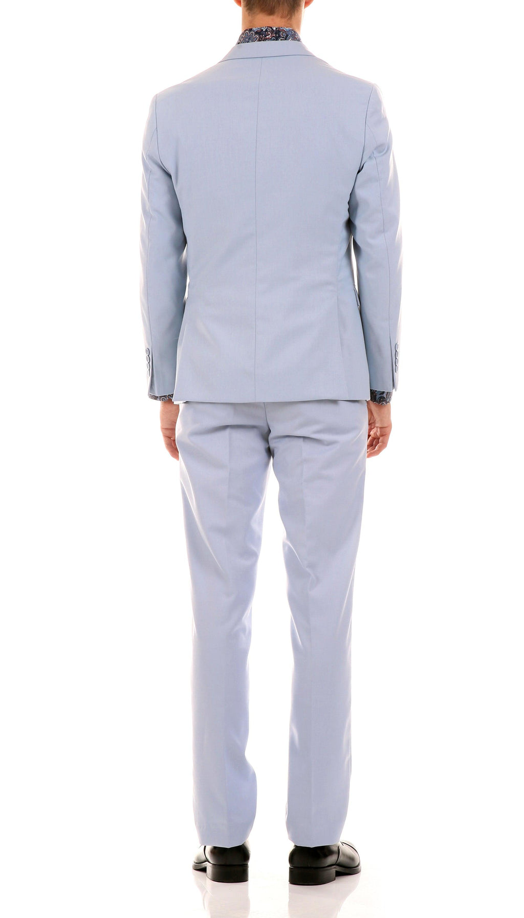 The Oslo, Cerulean Blue Slim Silhouette Suit