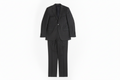 The Yves, Charcoal Plaid Wool Slim Suit
