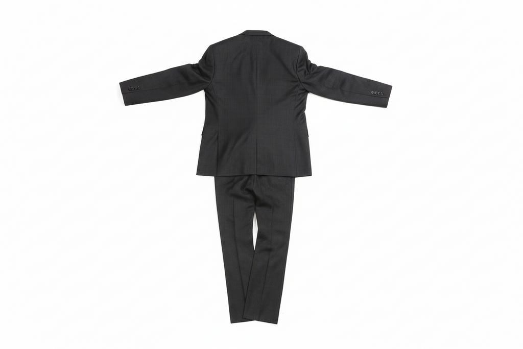 The Yves, Charcoal Plaid Wool Slim Suit